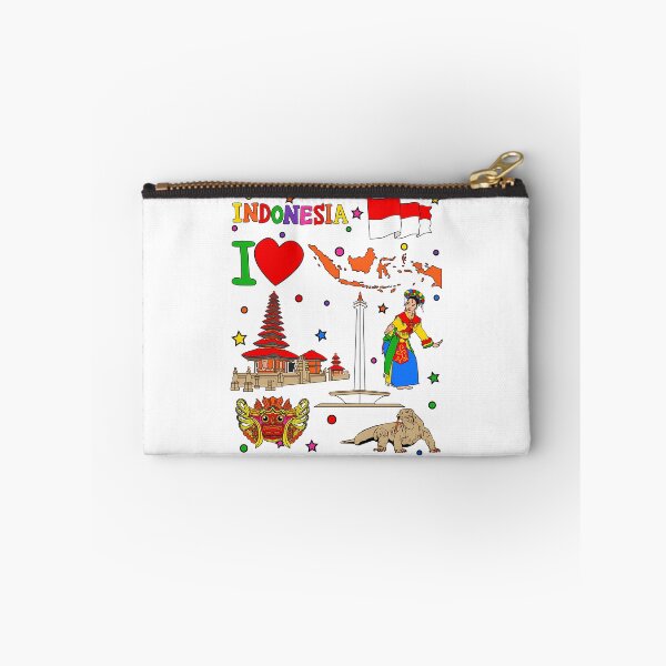 Item preview, I Love Indonesia. Hand Drawn Indonesian Elements Flag And Map designed and sold by bylerg-wyneth.
