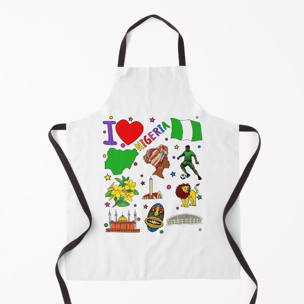 Item preview, I Love Nigeria. Hand Drawn Nigerian Landmarks Flag And Map Of Nigeria designed and sold by bylerg-wyneth.