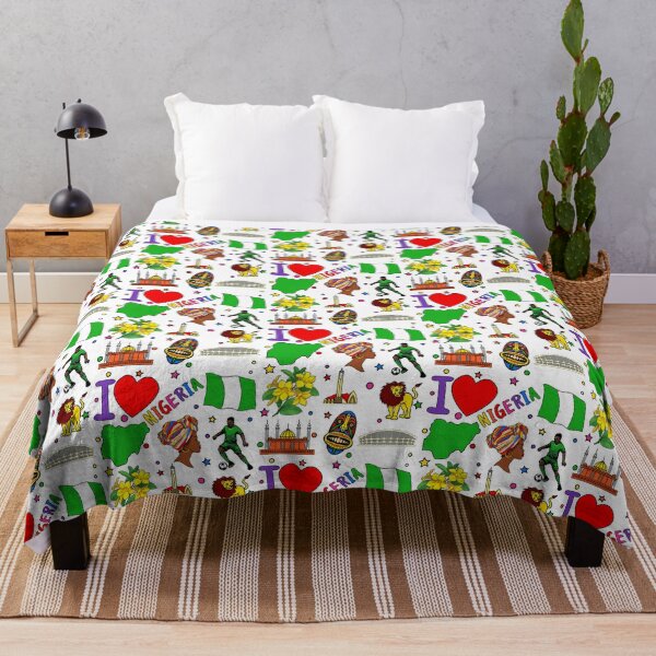 Item preview, I Love Nigeria. Hand Drawn Nigerian Landmarks Flag And Map Of Nigeria designed and sold by bylerg-wyneth.
