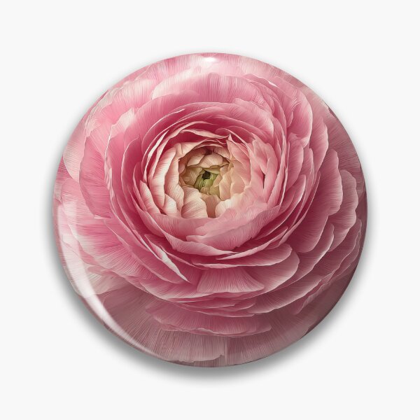 Item preview, Pink Ranunculus Flower Romantic Botanical designed and sold by jianina-alondra.