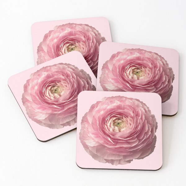 Item preview, Pink Ranunculus Flower Romantic Botanical designed and sold by jianina-alondra.