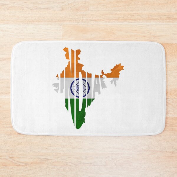Item preview, India Typographic Map Flag designed and sold by bylerg-wyneth.