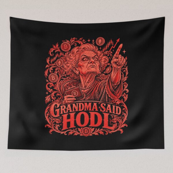 Item preview, Grandma Said HODL Crypto Humor designed and sold by macadolie.