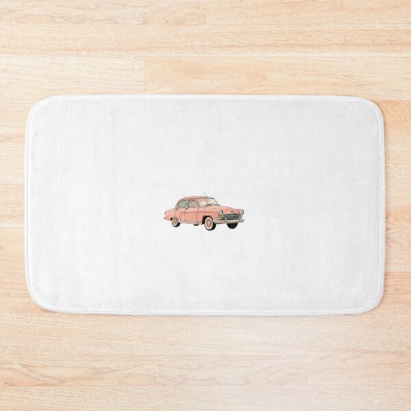 Item preview, Pink Vintage Sedan - Retro 1950s Classic Car Watercolor Illustration designed and sold by Brandady.