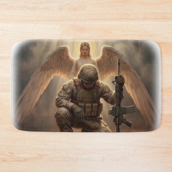 Item preview, Marine with Angel designed and sold by InkShiftLabs.