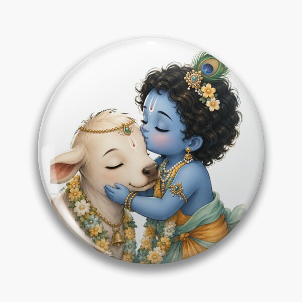 Item preview, Little Krishna and Sacred Cow Love designed and sold by RedSwagStore.