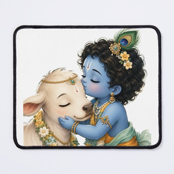 Item preview, Little Krishna and Sacred Cow Love designed and sold by RedSwagStore.