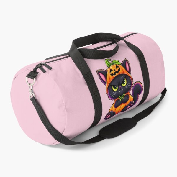 Item preview, Grumpy Black Cat in Pumpkin Costume Halloween designed and sold by OMdesign10.