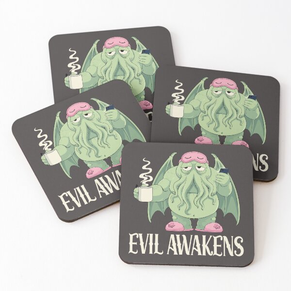 Item preview, Cthulhu Evil Awakens, Funny Cthulhu Morning Coffee Pajama designed and sold by Colorfulman.