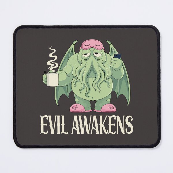 Item preview, Cthulhu Evil Awakens, Funny Cthulhu Morning Coffee Pajama designed and sold by Colorfulman.