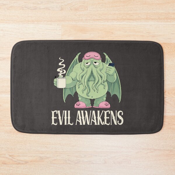 Item preview, Cthulhu Evil Awakens, Funny Cthulhu Morning Coffee Pajama designed and sold by Colorfulman.