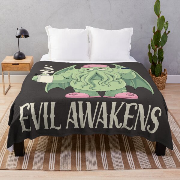 Item preview, Cthulhu Evil Awakens, Funny Cthulhu Morning Coffee Pajama designed and sold by Colorfulman.