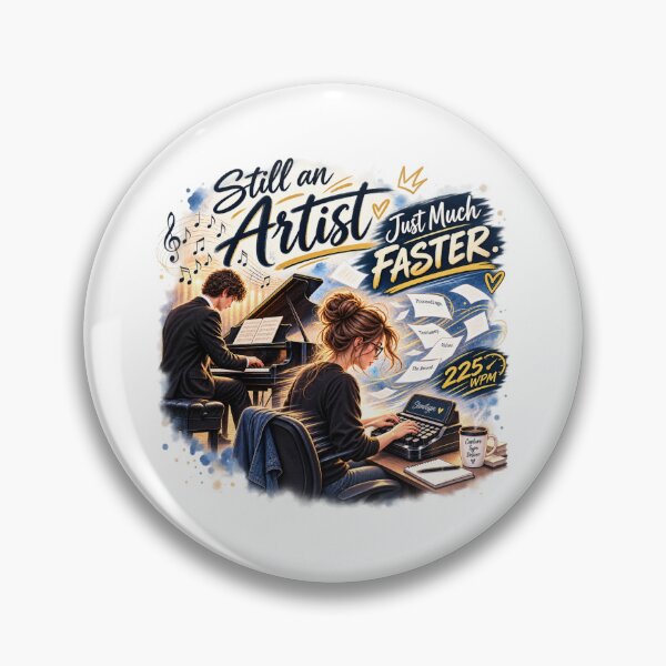Item preview, Still an Artist Just Much Faster – Court Reporter Stenographer 225 WPM designed and sold by amndro.