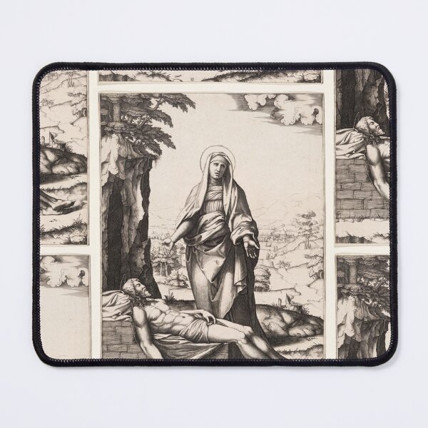 Item preview, Pieta Virgin Mary Mourning Christ designed and sold by artofuniverse.