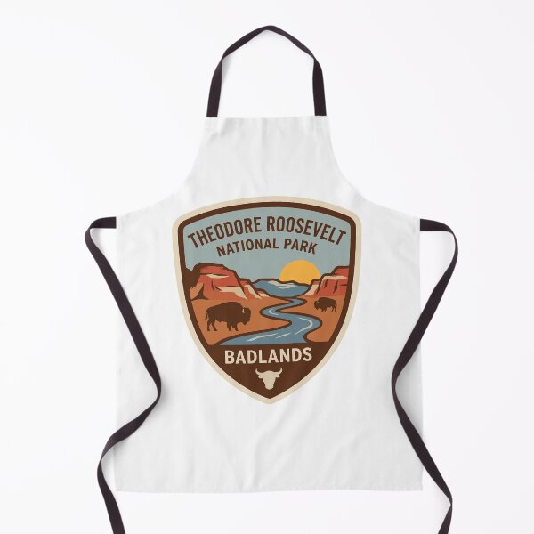 Item preview, Theodore Roosevelt National Park Badlands Vintage Bison Shield designed and sold by LittleArij.
