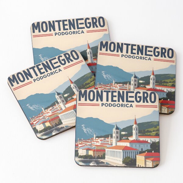 Item preview, Podgorica Montenegro Vintage Travel Tourism designed and sold by TravelersGems.