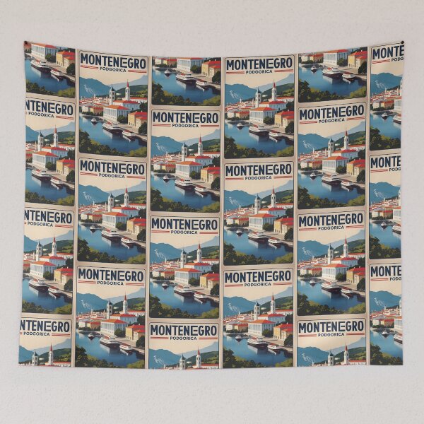 Item preview, Podgorica Montenegro Vintage Travel Tourism designed and sold by TravelersGems.