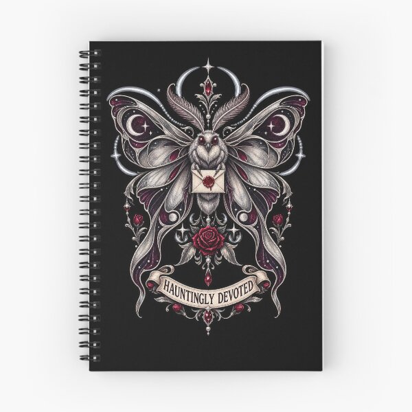 Item preview, Hauntingly Devoted – Gothic Moth Sticker designed and sold by StarFern Studio.