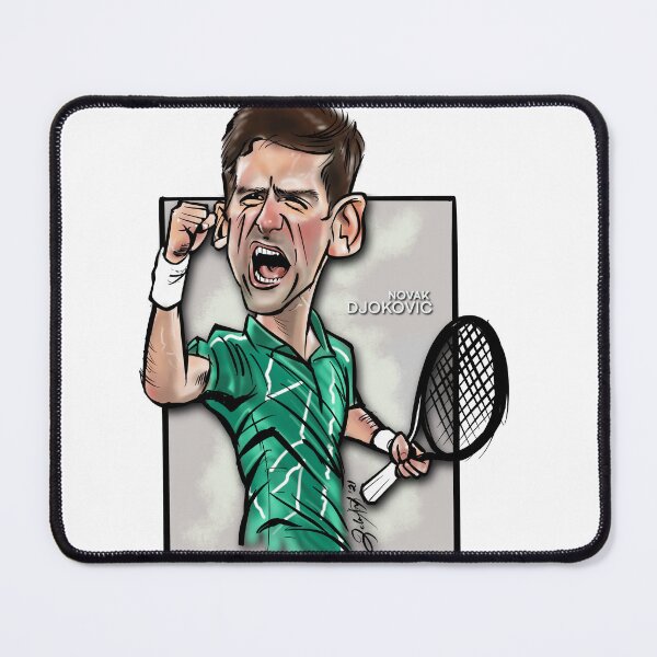 Item preview, Novak Djokovic inspired Caricature Drawing -Tennis FanArt  designed and sold by JeloArt.