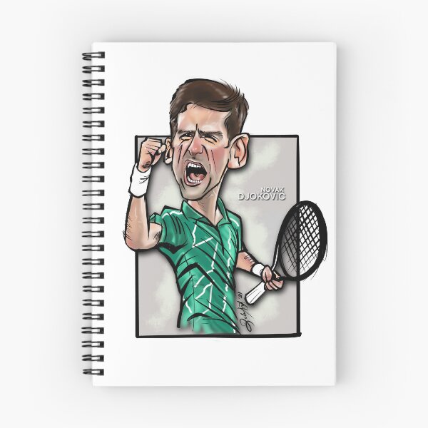 Item preview, Novak Djokovic inspired Caricature Drawing -Tennis FanArt  designed and sold by JeloArt.