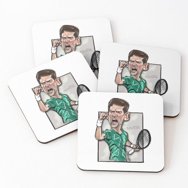 Item preview, Novak Djokovic inspired Caricature Drawing -Tennis FanArt designed and sold by JeloArt.