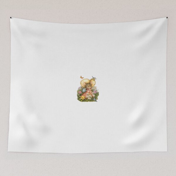 Item preview, Cute Mouse Gardener in Flower Garden - Vintage Cottagecore Watercolor designed and sold by Brandady.