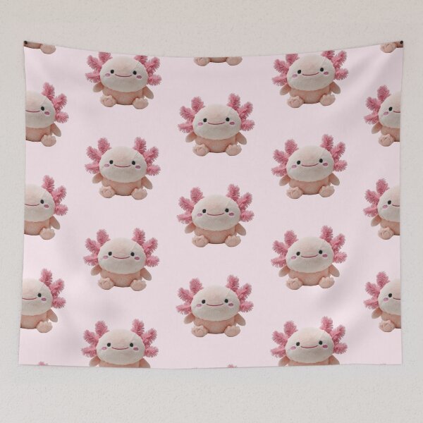 Item preview, Cute Pink Axolotl Plush Kawaii designed and sold by jianina-alondra.