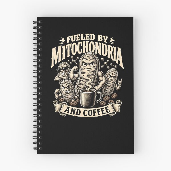Item preview, Fueled By Mitochondria And Coffee – Funny Biology Science Coffee Lover Design designed and sold by PosiMCreations.