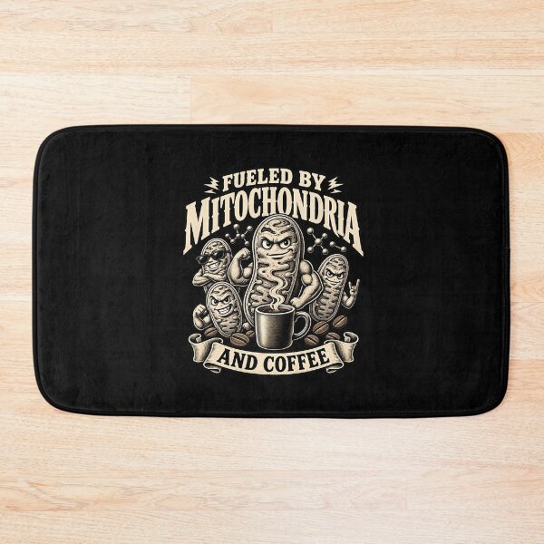 Item preview, Fueled By Mitochondria And Coffee – Funny Biology Science Coffee Lover Design designed and sold by PosiMCreations.