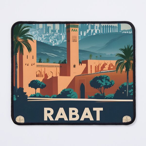 Item preview, Rabat Morocco Vintage Travel Tourism designed and sold by TravelersGems.