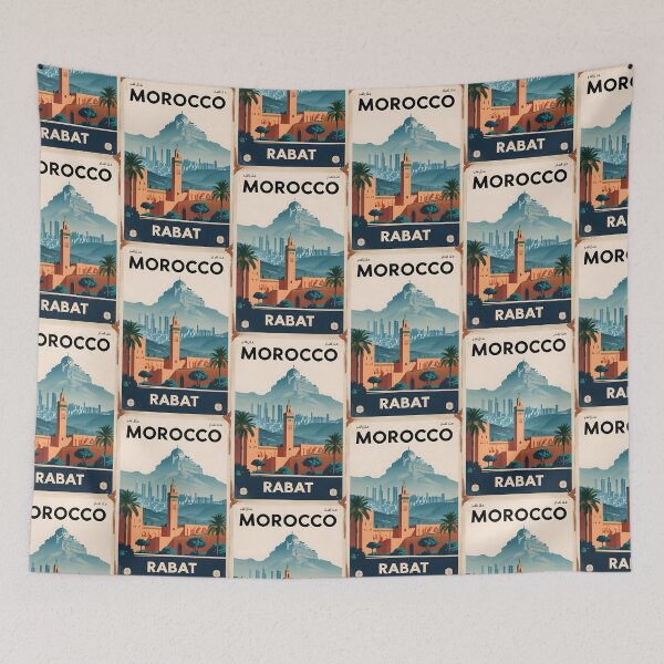 Item preview, Rabat Morocco Vintage Travel Tourism designed and sold by TravelersGems.