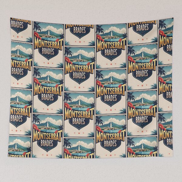 Item preview, Brades Montserrat Vintage Travel Tourism designed and sold by TravelersGems.