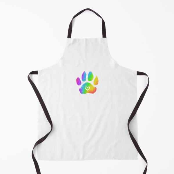 Item preview, Rainbow Paw Print designed and sold by Cap'n Moony Art.