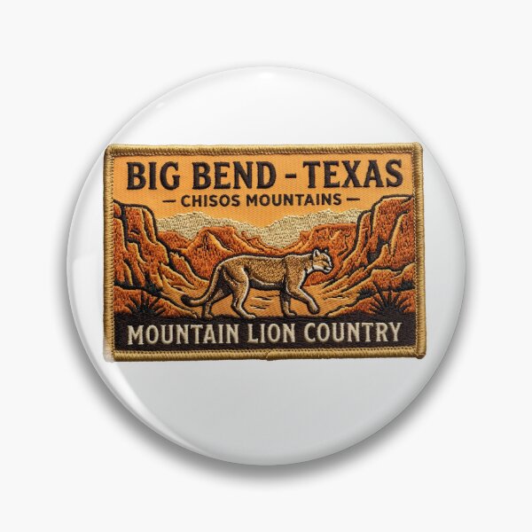 Item preview, Big Bend National Park Texas Chisos Mountains Cougar Patch designed and sold by LittleArij.