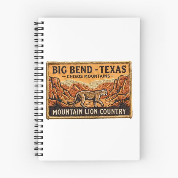 Item preview, Big Bend National Park Texas Chisos Mountains Cougar Patch designed and sold by LittleArij.
