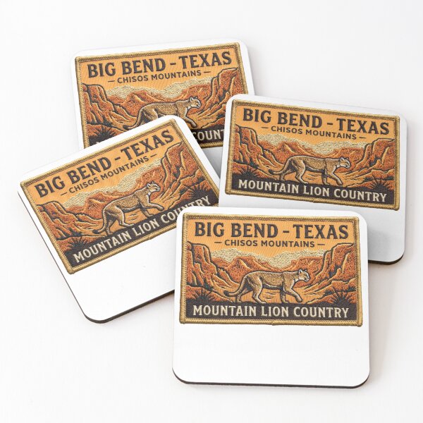 Item preview, Big Bend National Park Texas Chisos Mountains Cougar Patch designed and sold by LittleArij.