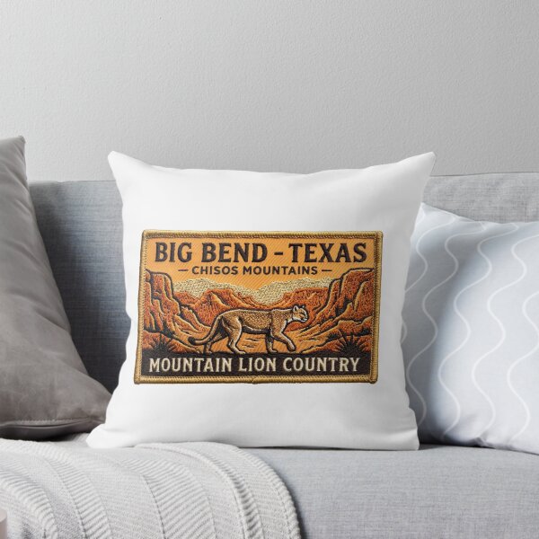 Item preview, Big Bend National Park Texas Chisos Mountains Cougar Patch designed and sold by LittleArij.