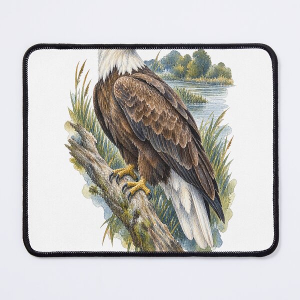 Item preview, White Tailed Eagle of the Danube designed and sold by FurusatoGallery.