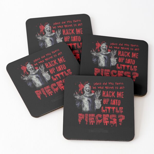 Item preview, Spooky Slasher Hack Me Into Little Pieces Bloody Text Creepy designed and sold by MaceonPi.