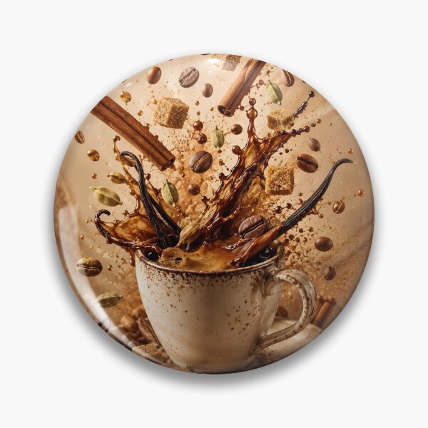 Item preview, A cup of coffee with spices designed and sold by DoveArtDesigns.