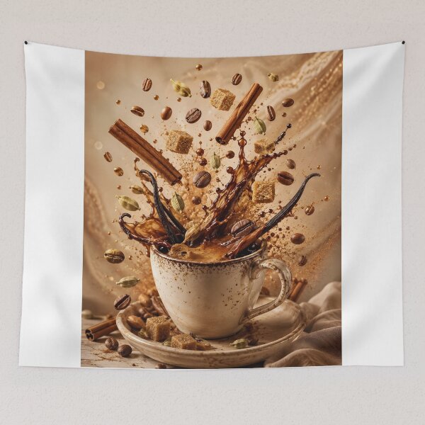 Item preview, A cup of coffee with spices designed and sold by DoveArtDesigns.