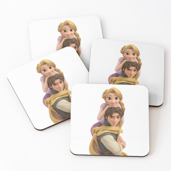 Item preview, Rapunzel and Flynn Rider Tangled Couple Long Hair 3D Character Design designed and sold by 4U---Store.