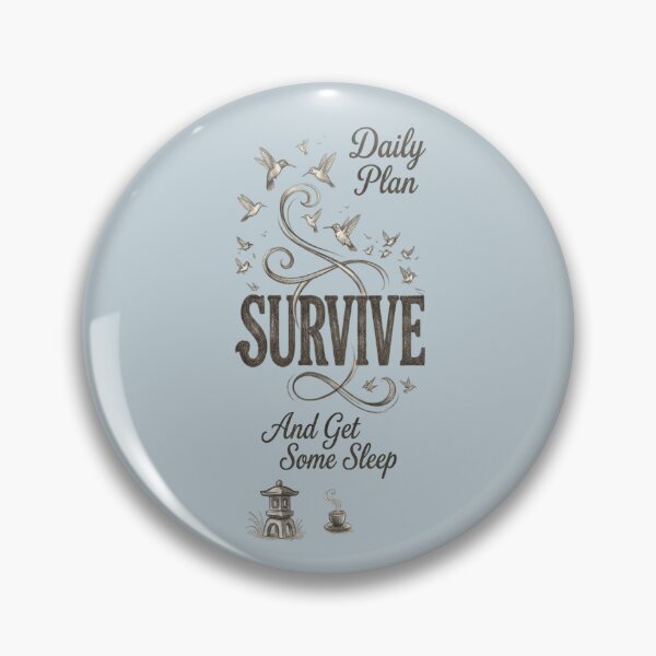 Item preview,  Daily Plan: SURVIVE And Get Some Sleep Graphic Pencil Art Cover designed and sold by Nakrisa.