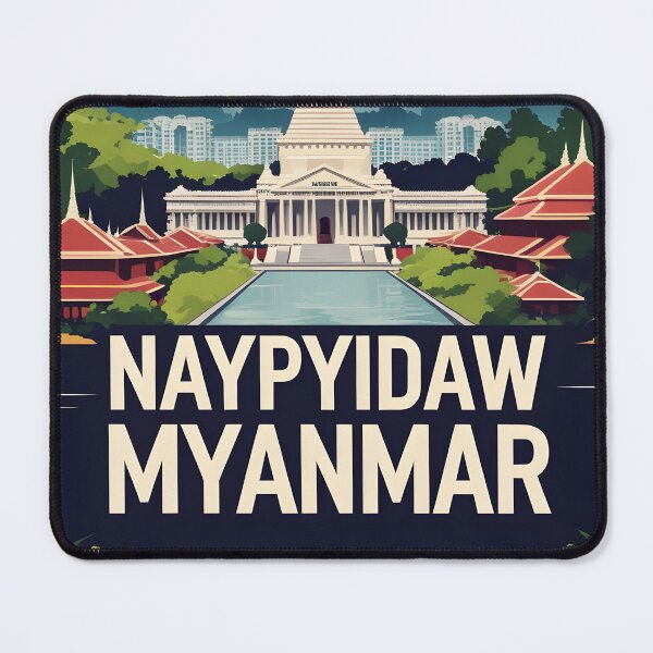 Item preview, Naypyidaw Myanmar Vintage Travel Tourism designed and sold by TravelersGems.