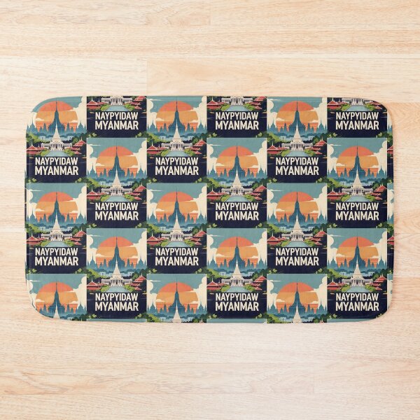 Item preview, Naypyidaw Myanmar Vintage Travel Tourism designed and sold by TravelersGems.