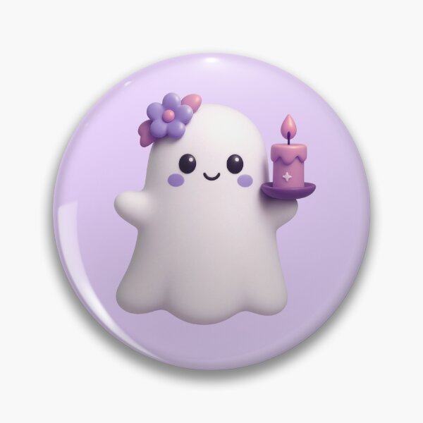 Item preview, Kawaii Floral Candle Ghost designed and sold by deisgnsbyshane.