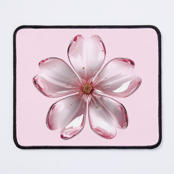 Item preview, Pink Glass Flower Crystal Aesthetic designed and sold by jianina-alondra.