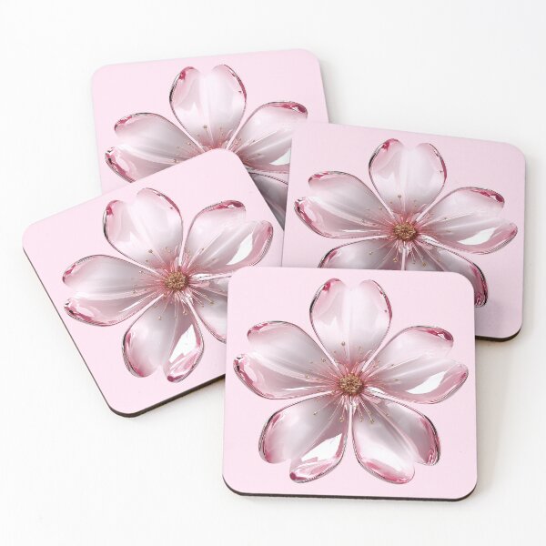 Item preview, Pink Glass Flower Crystal Aesthetic designed and sold by jianina-alondra.