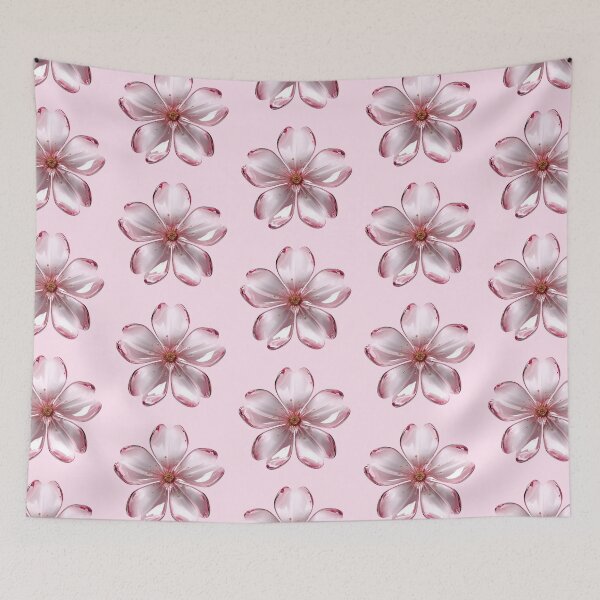 Item preview, Pink Glass Flower Crystal Aesthetic designed and sold by jianina-alondra.
