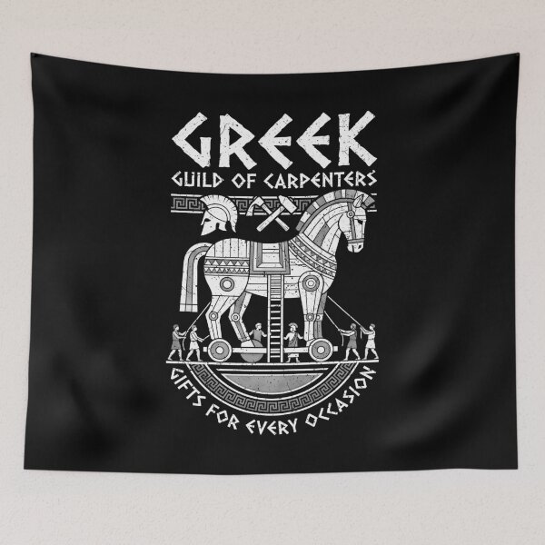 Item preview, Archaeology Trojan Horse Greek Carpenters Guild Mythology designed and sold by GrandeDuc.
